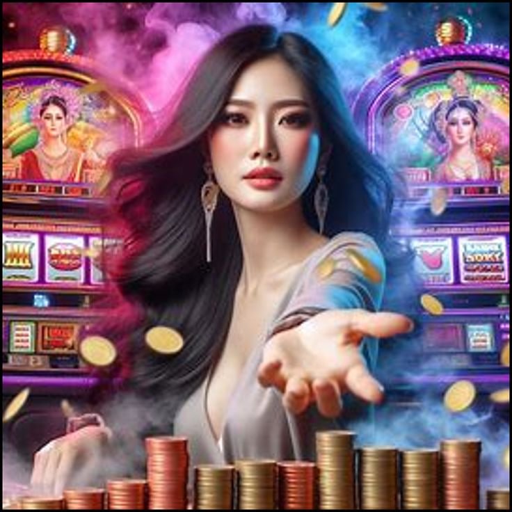Tampilan game slot Relax Gaming dengan tabel pembayaran, opsi taruhan, dan tombol putar yang jelas